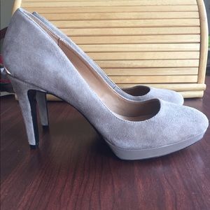 Taupe Leather Calvin Klein Heels